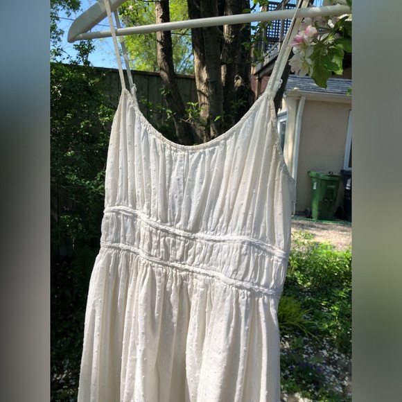 Cottagecore off-white boho midi dress vintage early 2000s. - Picture 3 of 3